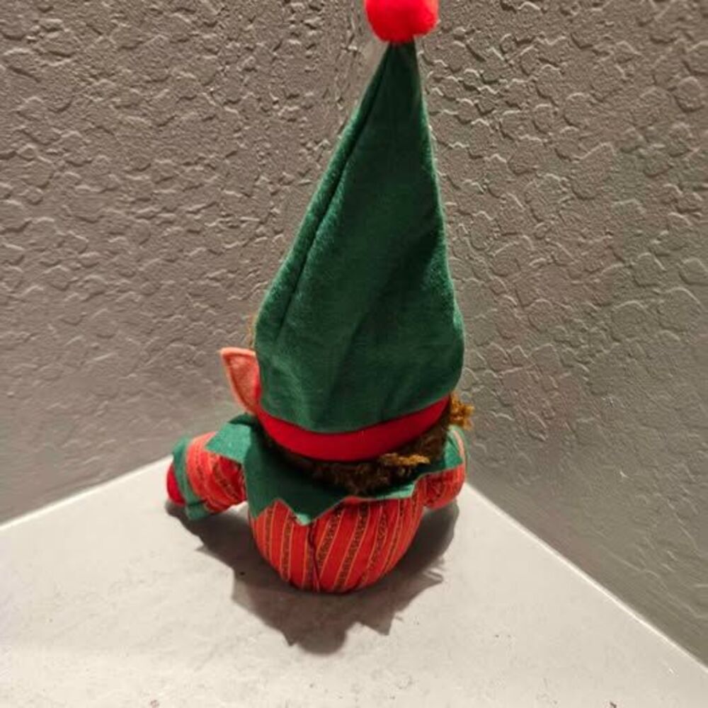 Vintage Christmas Elf Plush Doll with Beard - Picture 4 of 6
